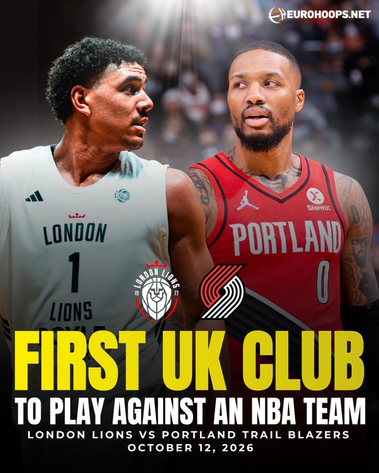 伦敦雄狮成首支对阵NBA球队的英国篮球俱乐部