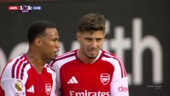 三连胜！阿森纳2-1逆转切尔西 罗杰斯闪击哈弗茨破门厄德高制胜